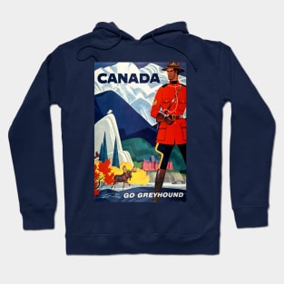 Vintage Travel Poster - Canada Hoodie